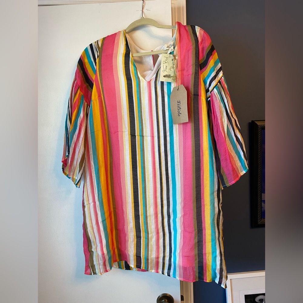 Listicle Striped Mini Dress NWT